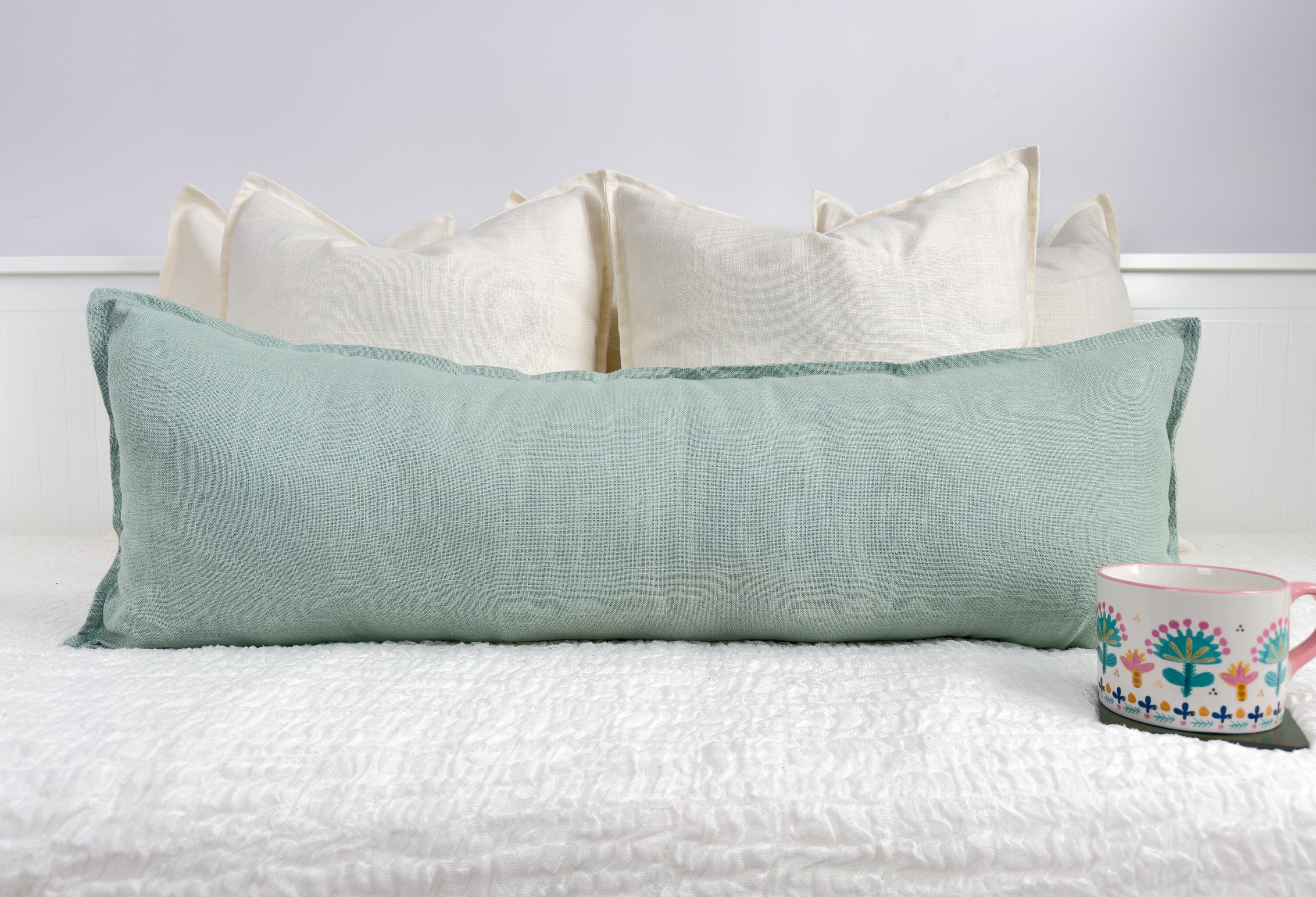 Aqua green pillows hotsell