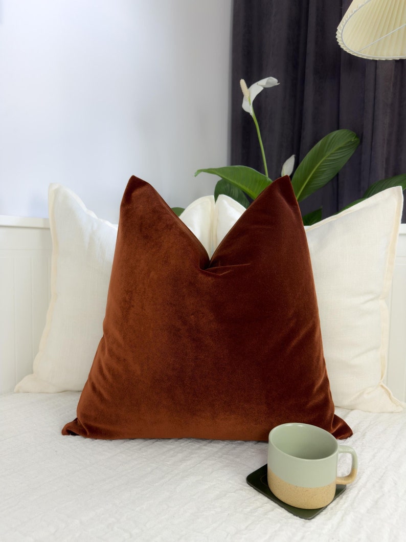 Premium Velvet Terracotta Pillow Cover