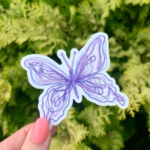 Butterfly, Butterfly Sticker, Laptop Sticker, Water Bottle Sticker, Vinyl Sticker, Waterproof