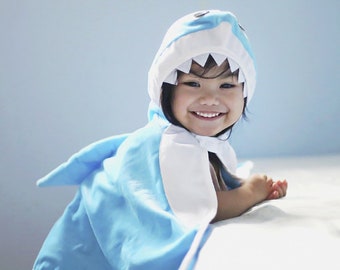 Baby Shark Cape, pretend play dressup, kids dressup