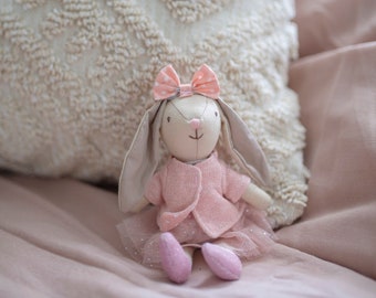 Clover the Bunny Mini Doll, Soft Doll, soft-bodied bunny Doll, Soft bunny Doll, cloth doll, soft doll, bunny doll