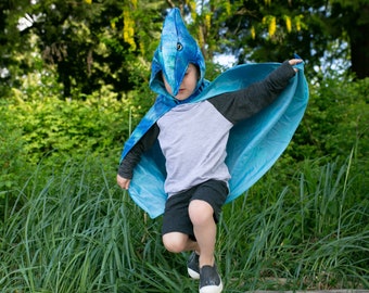 Dinosaur cape for toddler up Pterodactyl costume cape for halloween and pretend play. Dino cape for up Pterodactyl Jurassic adventure cape