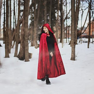 Adult Little Red Riding Hood Cape, Red riding hood cape, adult sized cape, adult costume, Made in Canada