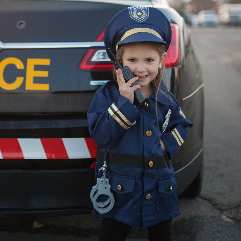 Costume de police adulte 5 pièces - Accessoires de police pour déguisement  de police - Kit de police avec chapeau de police et menottes - Badge de  police - Cravate et lunettes