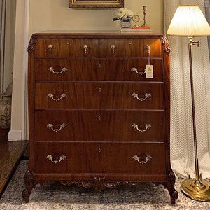 Antique RJ Horner dresser, 1900’s dresser, Tall Chest of Drawers, Entryway Console