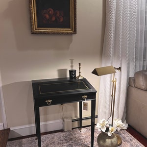 Antique Secretary/writing Desk with leather top and Storage