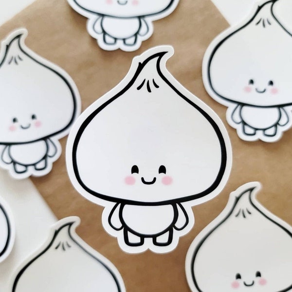 Bao Buddy Die Cut Sticker | Dumpling, Bao bun, Siopao kawaii decal