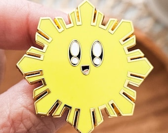Filipino Sun ENAMEL PIN | Filipino Sun Philippines art philippines flag sun badge pin flair kawaii mabuhay hard enamel pin collection pinoy