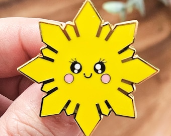 Filipina Sun ENAMEL PIN | Filipina Sun Philippines art philippines flag sun badge pin flair kawaii mabuhay hard enamel pin collection pinoy