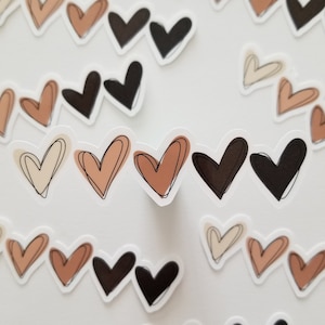 Sticker coeurs d'unité | Stickers égalité coeurs, paix