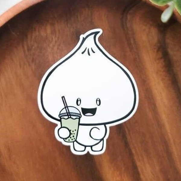 MAGNET Matcha Boba Dumpling  | cute magnet locker refrigerator dry erase board office cute kawaii dumpling bao bun magnet collection