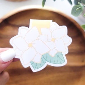 Sampaguita Jasmine Flower Magnetic Bookmark | gifts for readers - book lover - cute bookmark- book nerd -  kawaii bookmark - Filipino gift