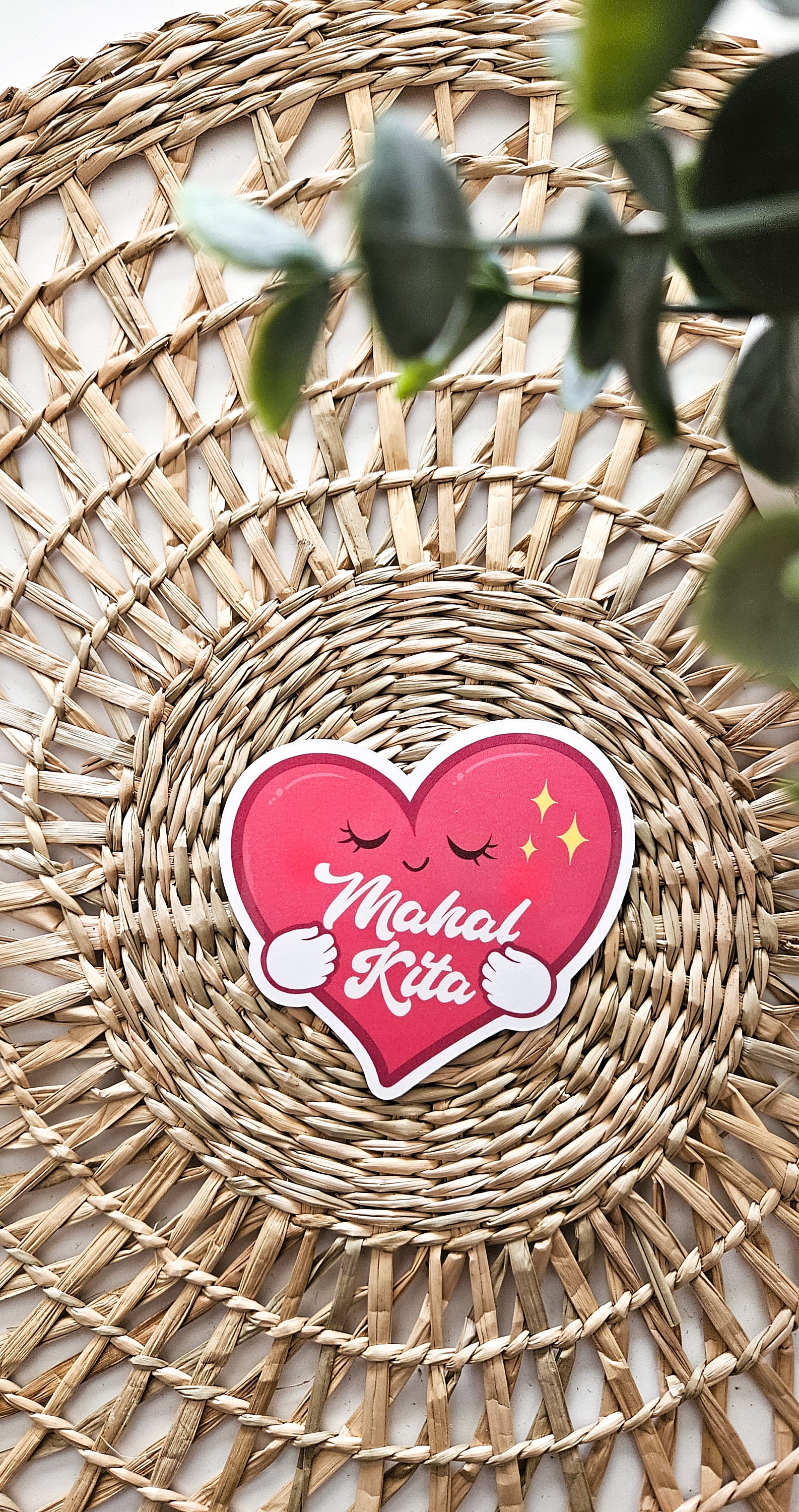 Mahal Lettering Tagalog Design Mahal Kita Heart Sticker | Cute Filipino Love Pinoy Pinay I Love You ...