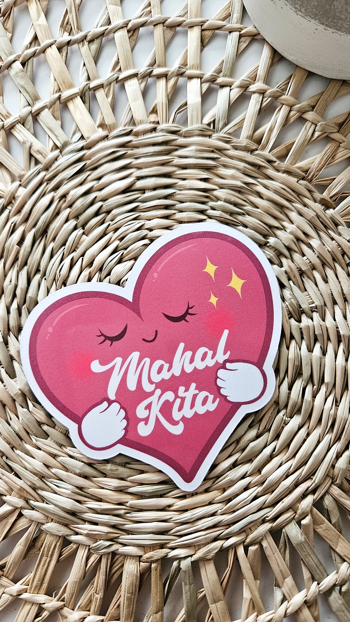 Mahal Lettering Tagalog Design Mahal Kita Heart Sticker | Cute Filipino Love Pinoy Pinay I Love You ...