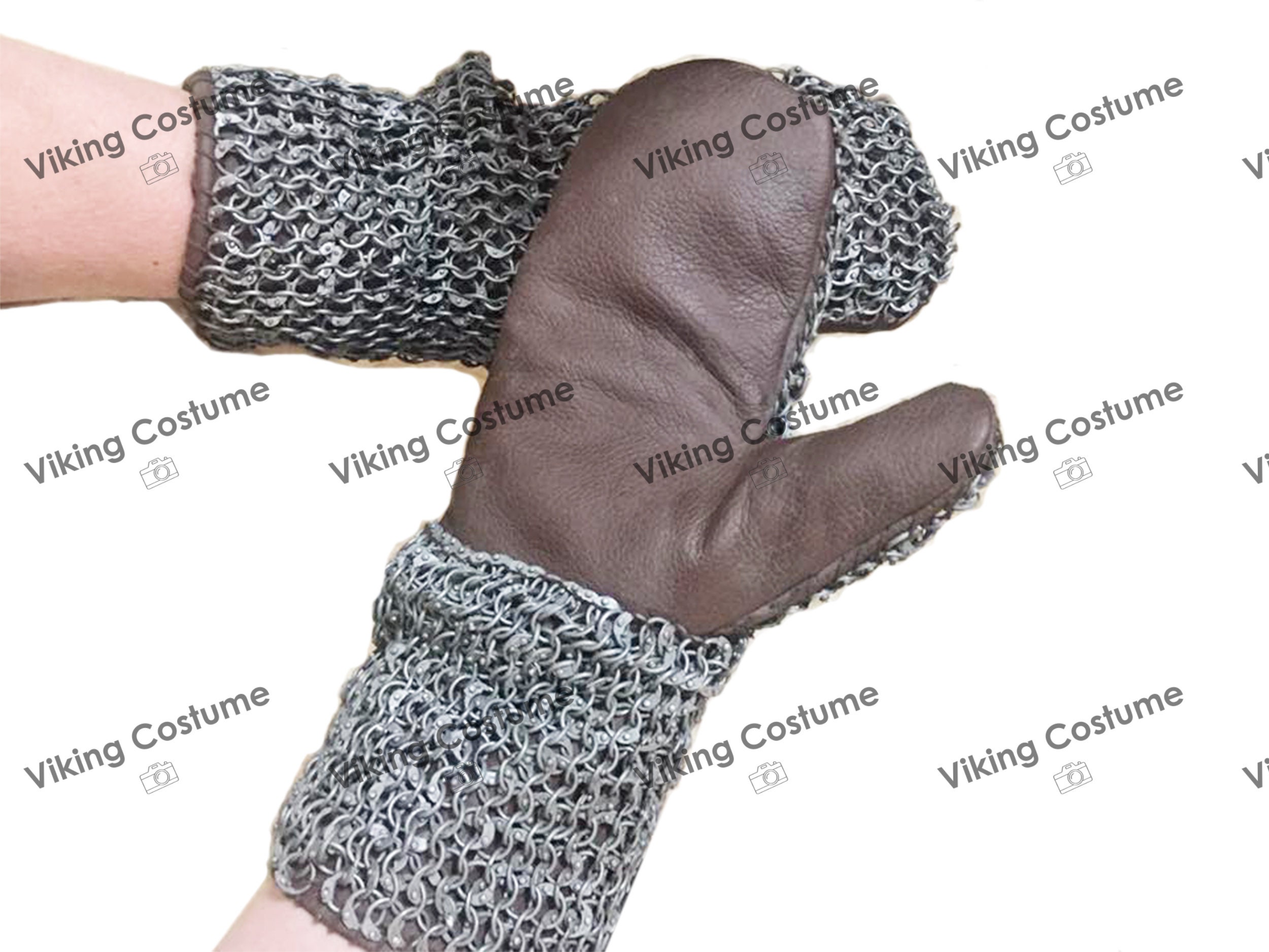 Chainmail Gloves 9mm 18 Gauge Flat Ring With Alternating Solid