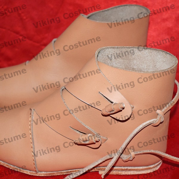 Viking Shoes Type Jorvik - Leather Shoes Christmas Gifts