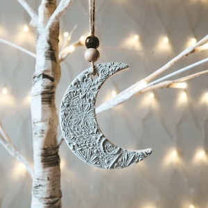 Hanging Moon Decoration - Celestial Wall Decor