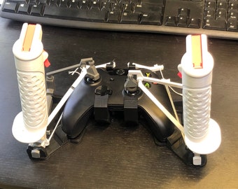 3D printable Xbox One joystick HOTAS adapter with dual triggers, digital download