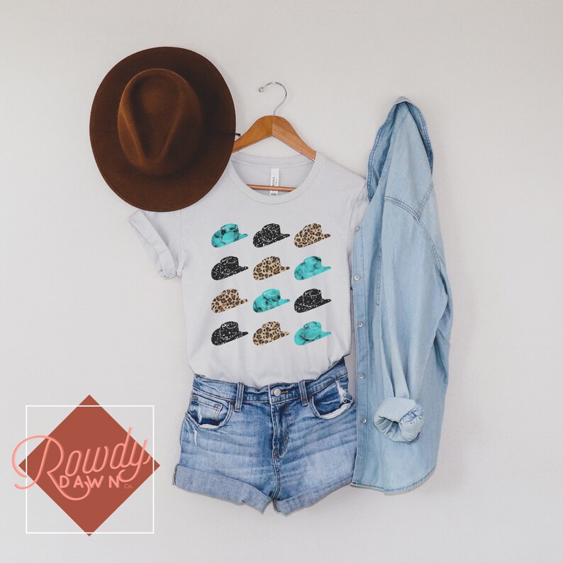 Punchy cowboy hat t shirt