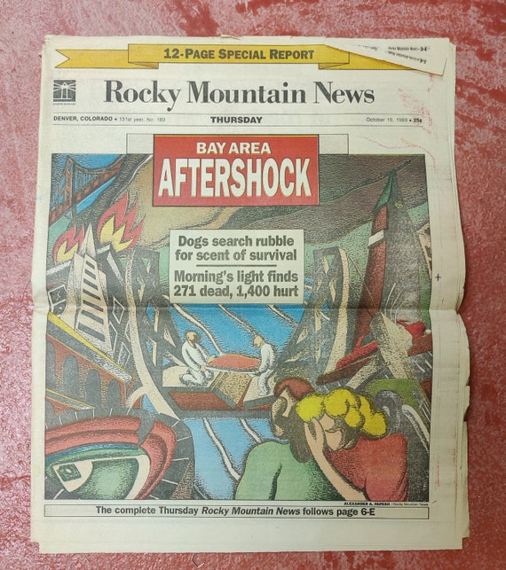 Rocky Mountain News 12 page special report from 10/19/1989 Bay Etsy