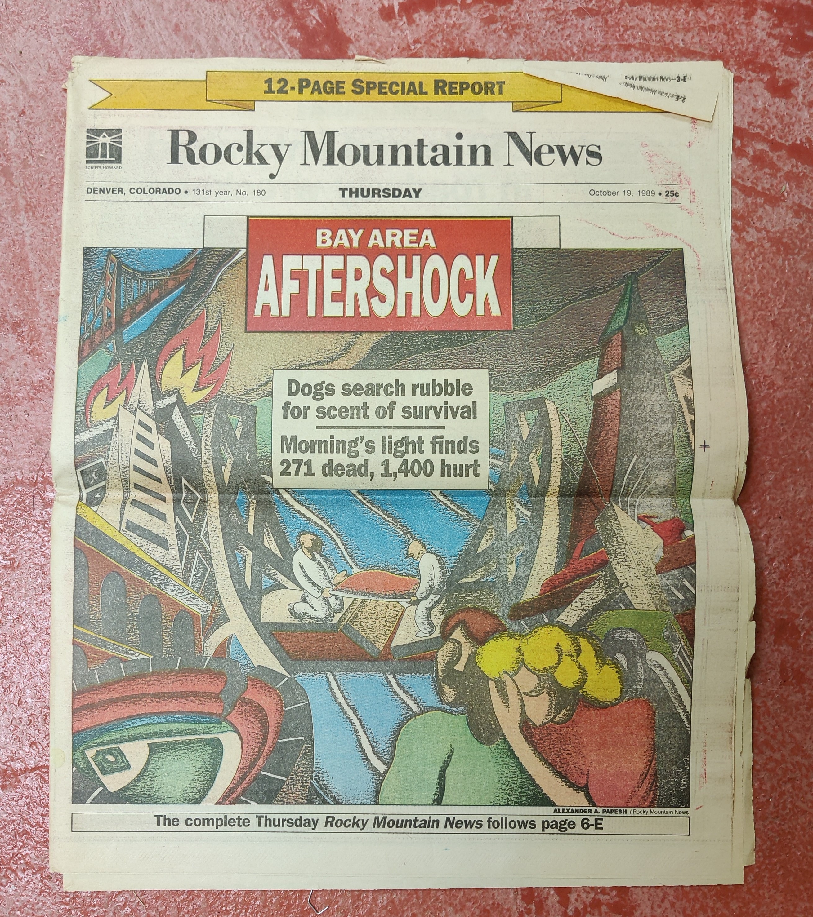 Rocky Mountain News 12 page special report from 10/19/1989 Bay Etsy