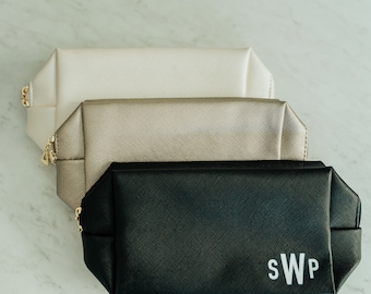 Bolsa de maquillaje personalizada, Regalo de dama de honor, Bolso personalizado, Regalo para ella, Bolsa de aseo, Bolsa de cosméticos