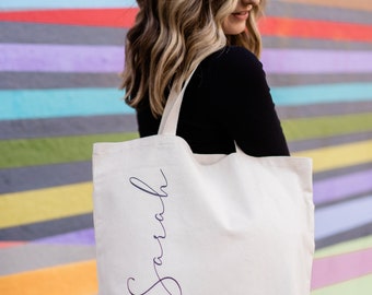 Personalized Canvas Tote Bag