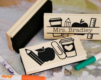 Personalized Teacher Eraser: Whiteboard & Chalkboard Gift