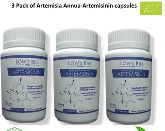 3 Boxes Artemisia annua Capsules 60 Artemisinin Capsules 300mg Organic Sweet Wormwood Capsules Organic Capsules FREE SHIPPING