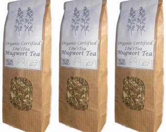 3Packs Organic Mugwort Tea. Artemisia Vulgaris 30 gram x 3 =90g