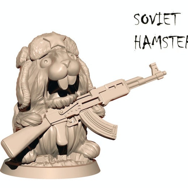 Soviet Hamster Model| DND Hamsters| Resin Print