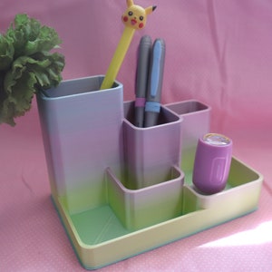 Cute Desk Organizer Hold| Cute Rainbow color Pencil/Pen Holder