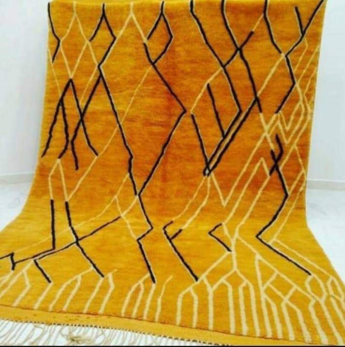 Colored Large Berber Rug / Moroccan Rug / Boujaad Rug / Azilal Etsy