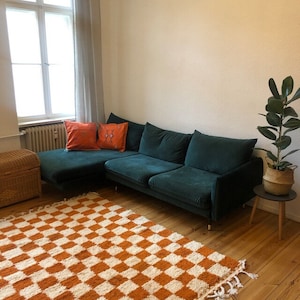 Berber Rug: Moroccan Checkered Checkerboard Carpet