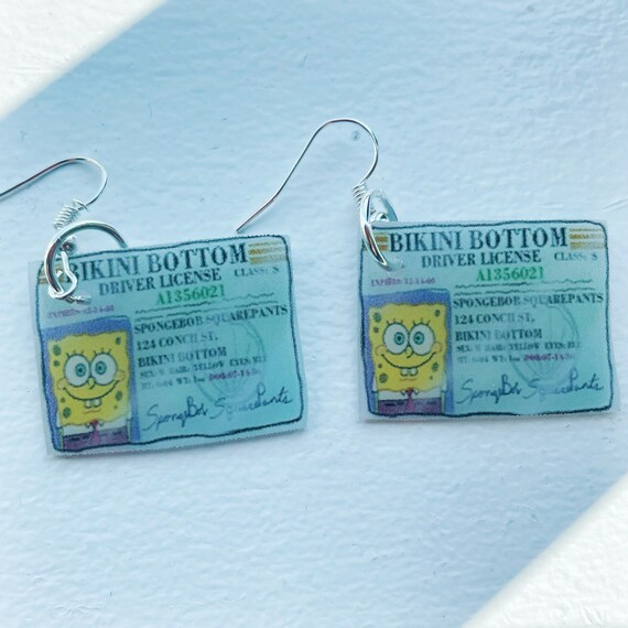 Spongebob Squarepants Inspired Boating License Funny Mrs Puff Etsy