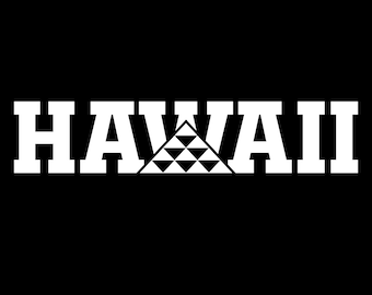 Hawaii Tribal Decal Mauna Kea Sticker