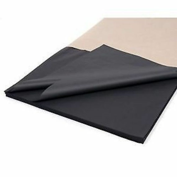 BLACK Tissue Paper acid Free 50cm X 37.5cm Sheets Gift Etsy UK