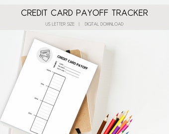 Credit Card Payoff Tracker | Debt Payoff Tracker | Debt Snowball Tracker | Debt Avalanche Tracker | Goal Tracker | Finance Goal Tracker