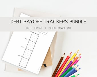 Debt Payoff Trackers Bundle | Car Loan | Credit Card | Student Loan | Debt Payoff Tracker | Debt Snowball | Debt Avalanche | Goal Tracker