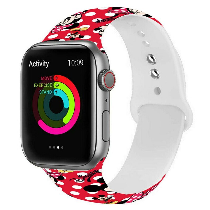 Mickey Minnie Mouse Theme Apple Watch Bands Fit All iWatch Etsy