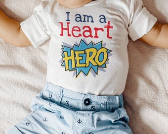 Soy un Heart Hero CHD Baby manga corta de una pieza, defecto cardíaco congénito
