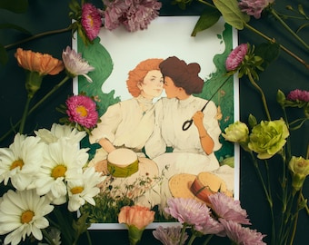 Summer Sapphic Art Print