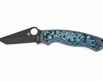 Fat Carbon Fiber Knife Scales • Spyderco PM2/Para 3/Smock