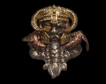 ODIN  PARACORD Knife Bead • Viking Gods • Odin Bead, Beads for Knife Lanyard, Key Chain, Paracord Bead •  Gift for Him, Viking Mythology