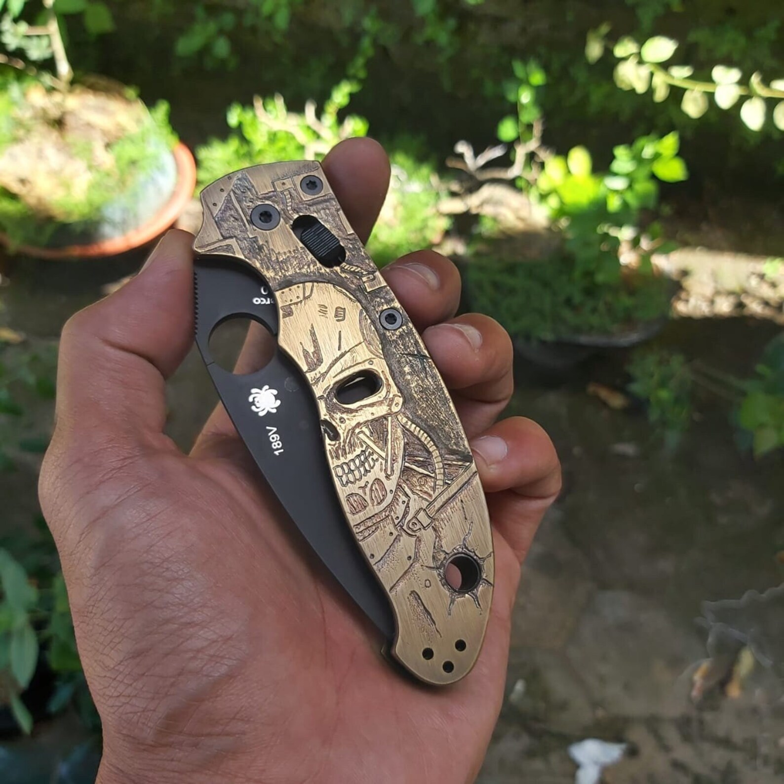 SPYDERCO Knife SCALES Custom Made to Order Spyderco Pm 2 Etsy