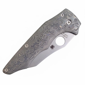 Fatcarbon Camo Gold-Copper Knife Scales for Spyderco image 2