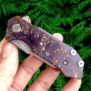 安定化木製ナイフスケール テーラーメイド社製 Spyderco、Chaves Knives、Hinderer、Demko、Victorinox 用オーダーメイド