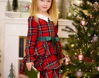 Red Plaid Vintage Dress Juniors Tartan Dress and Jacket Set Size 10 - Etsy