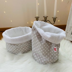 Cesta de tecido, conjunto de utensílios de 2/3 partes, organizador, cesta de armazenamento, cesta de tecido, estilo boho, trocador, quarto de bebê, cesta de fraldas, armazenamento