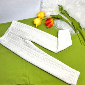 Warme Leggings für Kinder, Grobstrick Imitat, Jersey Leggings, Strumpfhose für Kinder, verschiedene Farben, Geburtstagsgeschenk